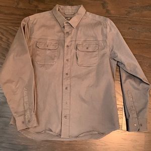 United by Blue organic cotton canvas button up